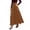 A-Beige585, variant on Wxolcjlv Womens Solid Maxi Skirt High Waist Side Zipper Pockets A‑Line Skirts