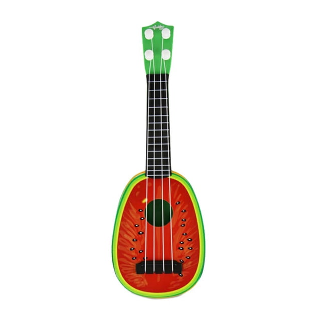 Fruit Children Small Guitar Toy Baby Play Music Ukulele Educational Learning Musical Instrument Toy Color 4