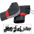 thumbnail image 2 of Manguitos de manillar de motocicleta para clima frío, guantes para mantener las manos calientes, manos suaves y cálidas 35cmx28cm Reflectante Cola Manoplas de manillar, 2 of 8