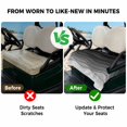 thumbnail image 4 of Golf Cart Seat Covers for 2 Seater,Black Ombre Stripes Microfiber Cart Seat Towel Blanket,Modern Abstract Sea Waves Spray Art Absorbent NonSlip Bench Seats Protector for Golf Course 51"x31", 4 of 9