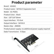 ACASIS PCIe 3.0 x4 to 5 Port SATA 3.0 Expansion Card with JMB585 Chip for 6Gbps Hot-Swap Storage and Boot Drive