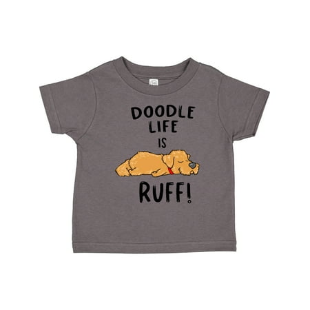 

Inktastic Doodle Life is Ruff! Golden Doodle Gift Toddler Boy or Toddler Girl T-Shirt