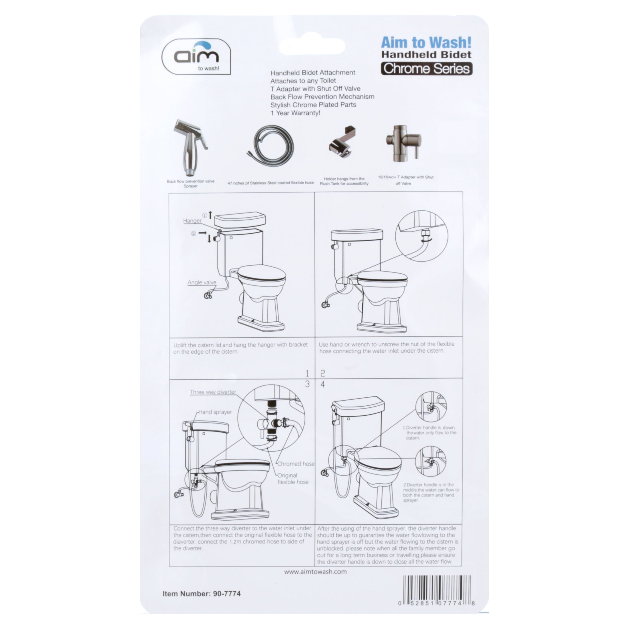 Bidet Sprayer, Attachable Bidet Sprayer for any Toilet