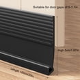 thumbnail image 2 of 39" Under Door Draft Stopper for Exterior Doors, Door Sweep Sound Proofing for Bottom of Door, Door Soundproofing Noise Blocker, Under Door Filler Soundproof Seal Strip Black, 2 of 8