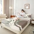 thumbnail image 4 of Castle Fairy Tree Leaves Twin Sheet Sets for Boys Girls,Stripes Bedding, 4 of 7