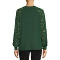 thumbnail image 5 of Nine.Eight Women Casual Long Sleeve Round Neck Statement Pullover Sweatshirt, 5 of 5