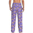 thumbnail image 3 of Daiia Pugs and Flowers Men's Sleep Pant with Pockets and Drawstring,Pajama Pants-Medium, 3 of 9