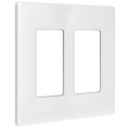 thumbnail image 4 of Placa de pared Enerlites SI8832-W de 2 módulos, 12 x 12 cm, blanca, 4 of 8