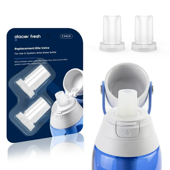 GLACIER FRESH Water Bottle Filters, Replacement for Brita BB06, Brita Hard Sided and Sport Water Bottle Filter, 7 Count