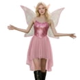 thumbnail image 3 of HOWPAY Halloween Dresses For Women Fairy Elf Cosplay Dress With Wings Cute Role Play Fancy Outfit For Halloween Christmas Holiday Party Event Halloween Costumes XL, 3 of 5
