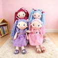 thumbnail image 4 of Plumora Pigtail Rag Doll Stuffed Animal - Soft Cute Plushie for Girls, Unlabeled Play Toy, Great for Collection, Cuddles, and Kids Toys, 4 of 7
