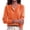 507#Orange, variant on Women Button Cardigan Long Sleeve Knit Sweater Casual Tops