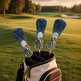 thumbnail image 3 of Yuyamidu Aesthetic Mushroom Golf Club Head Covers for Drivers, Fairway Woods, and Hybrids, Waterproof Leather Head Covers Starry Sky Golf Headcover with Soft Lining, 3 of 8