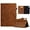 Brown, variant on SaniMore for iPad Mini 6th Generation 8.3" 2021 Case, Auto Sleep/Wake, PU Leather Magnetic Wallet Cover with Card Slot & Multi-Angle Kickstand Pencil Holder Shockproof Protective Shell, Red