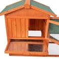 thumbnail image 6 of Pefilos 55" Wood Chicken Coop for 6 Hen House, Indoor Rabbit Hutch Poultry Cage Habitat Pet Cages for Small Animals, Orange, 6 of 9