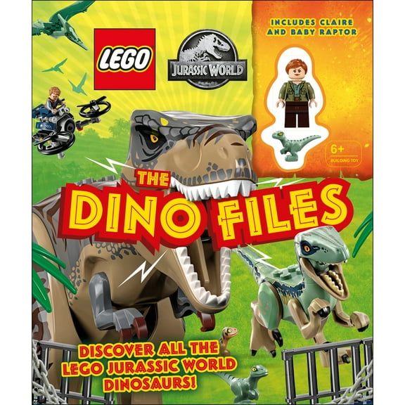 Pre-Owned Lego Jurassic World the Dino Files: With Lego Jurassic World Claire Minifigure and Baby Raptor! [With Lego] (Hardcover) 0744028531 9780744028539