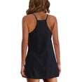 thumbnail image 5 of Biekopu Women Summer Dress with Lined Shorts Solid Color Sleeveless Casual Mini Pockets Cami Dress, 5 of 5