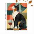 thumbnail image 3 of Retro Wine Drinking Cat Canvas Print, Funny Feline Kitchen Bar Home Bedroom Wall Decor Poster Art, 3 of 8
