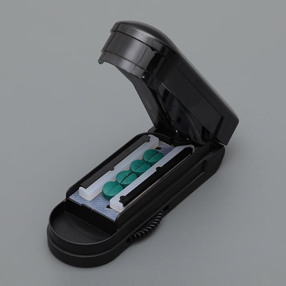 Riguas Efficient Multiple Pill Cutter with 2 Adjustable Rod Accurate Clean Cutting Pill Splitter for Small or Large Pills
