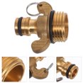 thumbnail image 1 of WHAMVOX Adaptador Para Manguera De Jardín Con Rosca Universal Y Construcción Robusta En Latón, 1 of 6