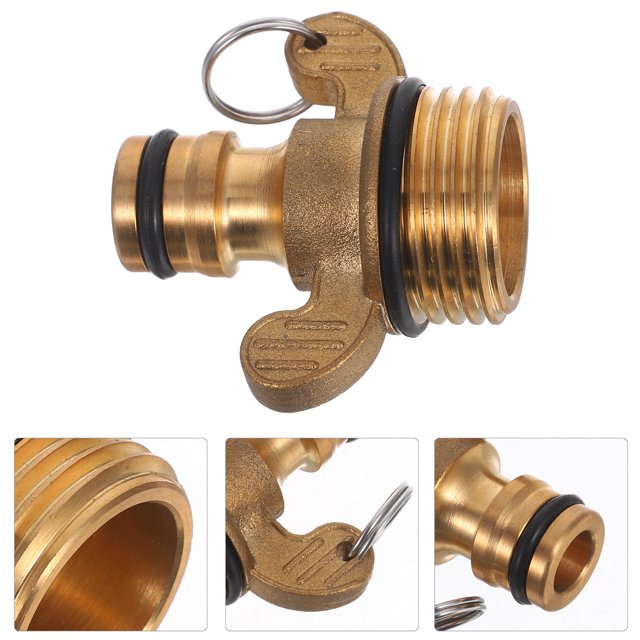 WHAMVOX Adaptador Para Manguera De Jardín Con Rosca Universal Y Construcción Robusta En Latón