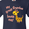 thumbnail image 4 of Inktastic My Great Grandma Loves Me- Cute Giraffe Youth T-Shirt, 4 of 5