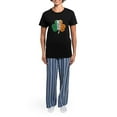 thumbnail image 4 of CafePress - Vintage Irish Flag Shamrock Pajamas - Women's Short Sleeve Print T-Shirt and Pants Dark Cotton Pajama Set, 4 of 7