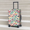 thumbnail image 2 of Lsque Colorful Spots Printed Luggage Cover, Travel Luggage Protector,Scratch and Dirt Resistant, Fits 18-32 Inch Luggage - Large, 2 of 9