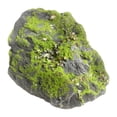 thumbnail image 2 of Roca de musgo artificial, piedra verde cubierta de musgo, roca paisajística realista para plantas 17 cm x 17 cm x 12 cm, 2 of 9