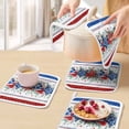 thumbnail image 5 of Independence Day Pot Holders for Kitchen Heatproof Potholder, 3 Pack Star Stripe Flag Eucalyptus Red Blue Hot Pads Multipurpose Oven Pads Cloth Potholders Trivet for Cooking Baking, 5 of 8