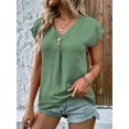 thumbnail image 1 of Blouse Décontractée en Coton à Manches Longues pour Femmes Noire, 1 of 5