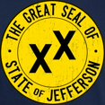 thumbnail image 3 of CafePress - State Of Jefferson Flag Dark T Shirt - Men's Classic Graphic Cotton T-Shirt, 3 of 4
