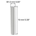 thumbnail image 4 of Uxcell Steel Pins 304 Stainless Steel Dowel Pin Cylindrical Shelf Support Pin Silver 1.5 x 10mm 15pcs, 4 of 5