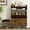 Rustic Brown, variant on SNYNUXX Shoe Storage Cabinet with 2 Flip Drawers & Open Shelf, Shoe Cabinet with Small Bench, Freestanding Shoe Organizer for Entryway, Narrow Shoe Rack with Legs, Rustic Brown