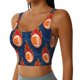 thumbnail image 2 of Balery American Football and Fire Flames Sujetadores deportivos con espalda cruzada para mujer, acolchados, sin costuras, de alto impacto, ideales para yoga, gimnasio, entrenamiento y fitness.-Medium, 2 of 8