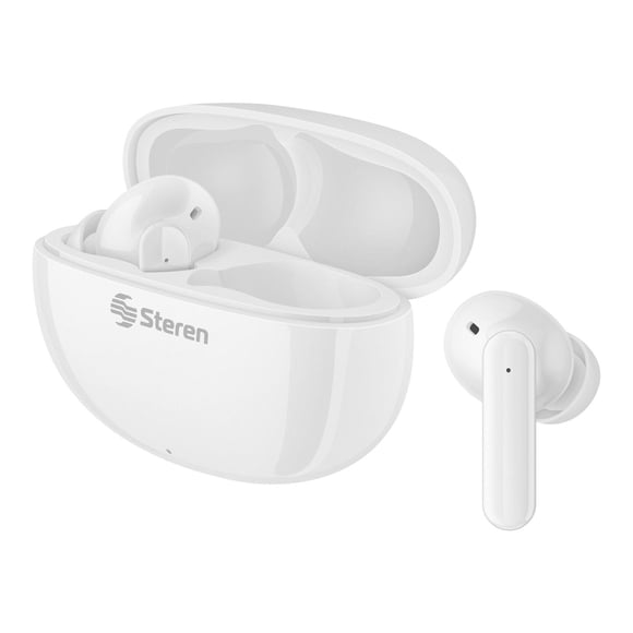 Audífonos Bluetooth Touch True Wireless con Active Noise Cancelling color Blanco