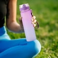 thumbnail image 4 of Bxaolu Water Bottle, 27 oz Plastic Water Bottles with Leak Proof Lid and Straw, Portable, BPA Free Sports Water Bottle for Fitness, Gym and Outdoor Sports, Gradient Purple, 4 of 6
