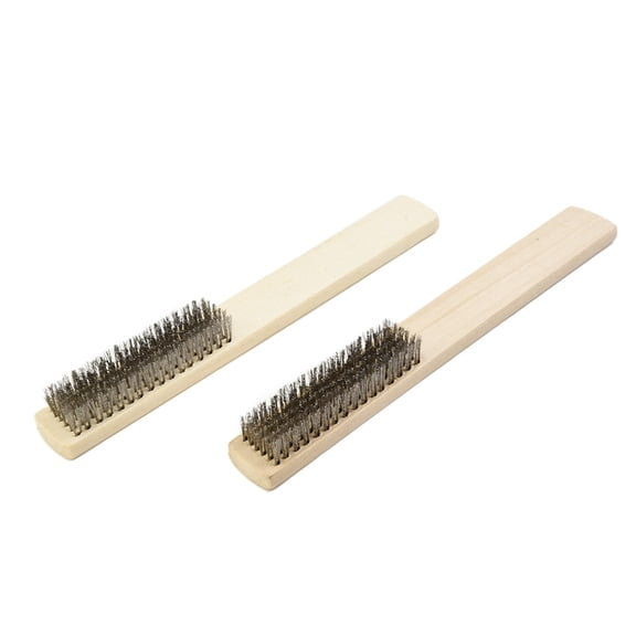 2Pc Set Stainless Steel Brush Small Wire Brushes for Metal Rust Cleaning Tool