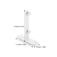 thumbnail image 2 of HAMPPLIES Support de Panneau Perforé 2 Pcs Accessoires de Bureau Support en Métal Robuste en Forme de T pour Présentoir de Bureau, 2 of 8