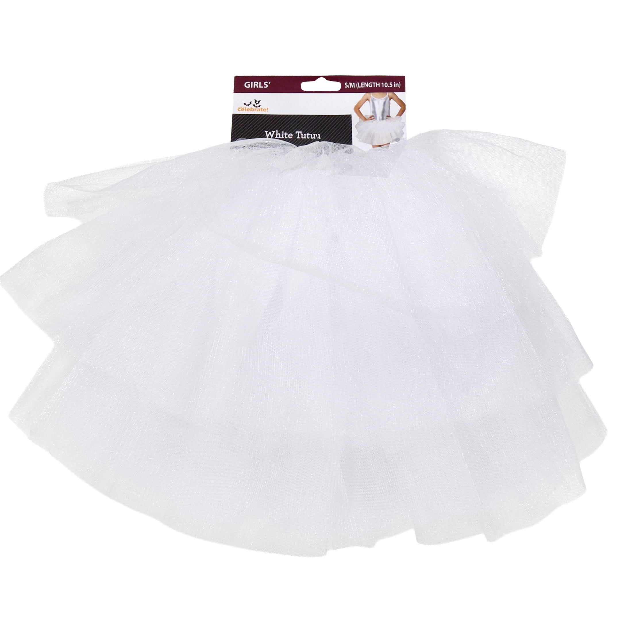 Tutu Costume Accessory for Children, White, S/M, Halloween by Way To Celebrate