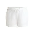 thumbnail image 2 of Terra & Sky Women's Plus Size Linen Blend Shorts, 2 of 5