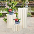 thumbnail image 3 of 1 Set Paper Roman Column Folding Paper Pillar Wedding Road Guide with Acrylic Lid (White), 3 of 8