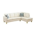 thumbnail image 2 of Star Home Living Corp Chris Faux Leather Right  Facing Sectional White, 2 of 12
