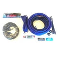 thumbnail image 1 of Oversized 4 Ga CCA AWG Amp Kit Twisted RCA Blue Black Complete Sky High, 1 of 1