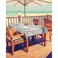 thumbnail image 2 of Fsddascl Spring Floral Outdoor Tablecloth - 60x102 Inch Rectangle Dining Table Cover, Watercolor Birds Palm Tree Botanical Waterproof Outdoor Table Cloth with Umbrella Hole & Zipper for Picnic/Patio, 2 of 7