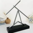 thumbnail image 4 of Elegant Desktop Motion Sculpture Executive Perpetual Swinging Art, 4 of 7