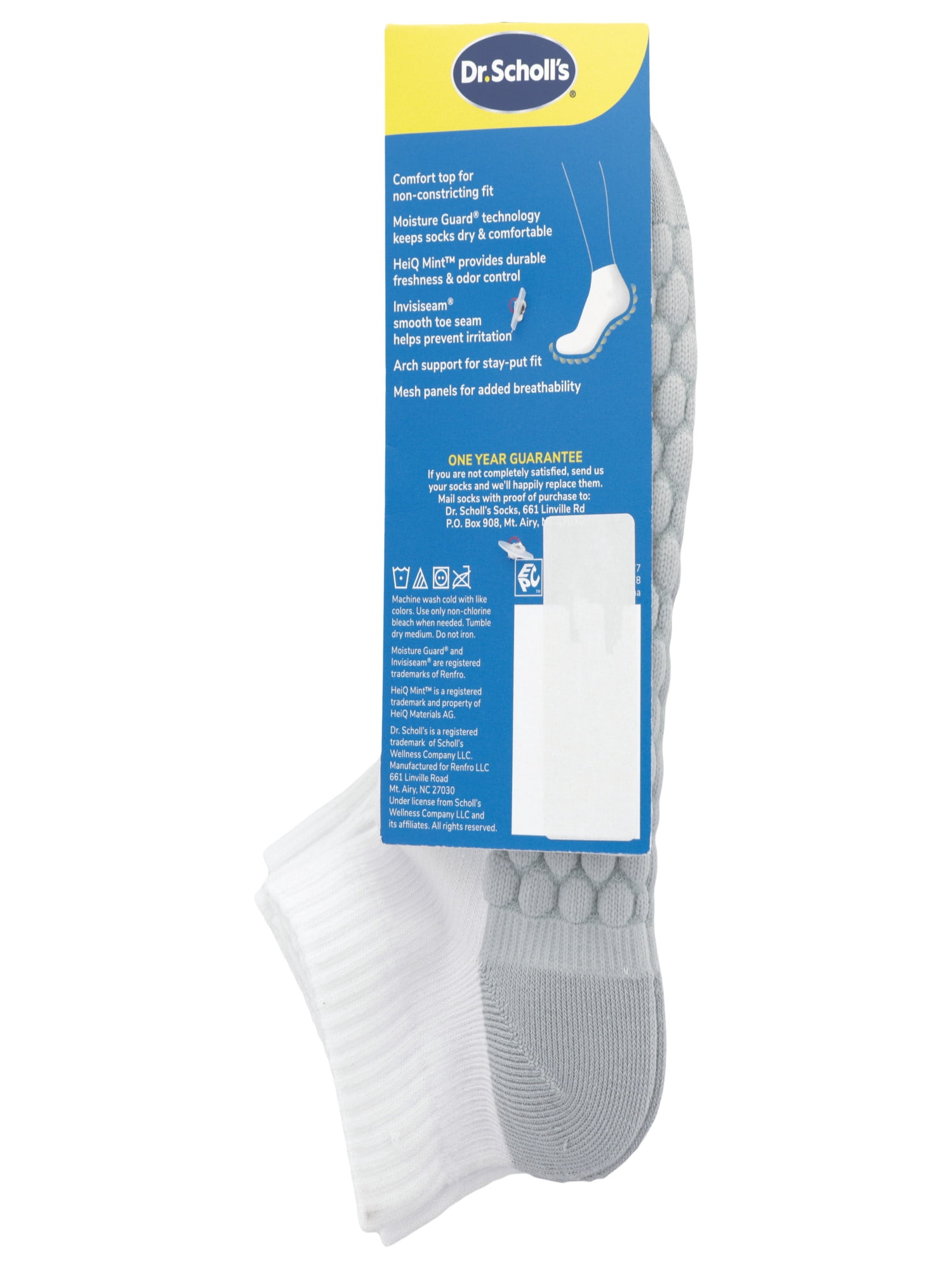 Dr. Scholl's Men's Low Cut Float On Air Socks 3-Pack
