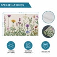 thumbnail image 6 of Spring Pastoral Flower Wildflower on Beige Linen Placemats Set of 4,Wipeable Washable Table Mats for Dining Tables, Farm Herb Place Mats for Kitchen Event Party Tabletop Decor, 6 of 9