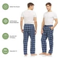 DARESAY 3 Pack Plaid Pajama Pants For Men Mens Flannel Pajama Pants