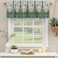 thumbnail image 3 of 2 Pack Valances for Windows, Stained Glass Window Valances for Living Room/Bedroom/Bathroom, Butterfly Flowers Spring Watercolor Plant Light Filtering Kitchen Curtain Valance 54"W x18" L, 3 of 9